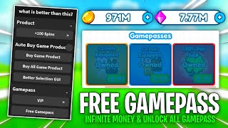 Roblox Get FREE Gamepass amp Infinite Money  No Robux Required  Envixity Scripts [upl. by Nabatse]