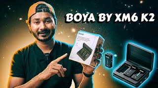 দারুণ সাউন্ডিং BOYA BY XM6 K2 Wireless Mic Bangla Review [upl. by Notsreik]