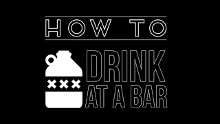 How to Drink at the Bar  Gavin McInnes HQ [upl. by Anuahc]