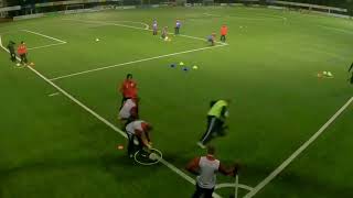 Fussballtraining Spaßiger Schnelligkeitswettkampf im Viereck und mit Ball [upl. by Korrie973]