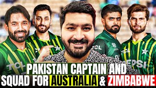 Rizwan ODI amp T20 Captain Salman Ali Agha Vice Captain  Pakistan Squad for Australia and Zimbabwe [upl. by Ylliw]