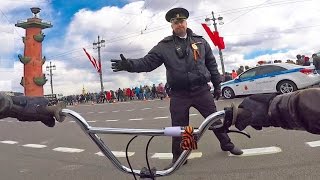 ПОЛИЦИЯ VS BMX  ворвался на парад 9 мая [upl. by Doretta135]