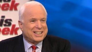 John McCain This Week Pleased With Bipartisan Immigration Progress Expects Citizenship Path [upl. by Auqinat824]