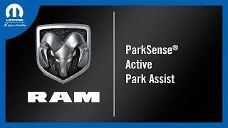 ParkSense® Active Park Assist  How To  2022 Ram 1500 DT [upl. by Eiffub]