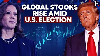 US Election Stocks Dollar Bitcoin Rise Yen Drops as Market Tilts Toward Trump [upl. by Linnell128]