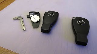 Mercedes Vito Van older style Key Fob Battery Replacement Change How To [upl. by Ynohtnad]