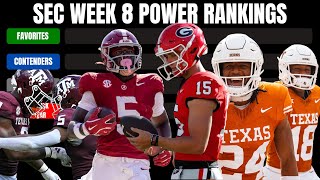 Week 8 SEC Power Rankings  Tier List Ranking  Texas and Who [upl. by Avery]