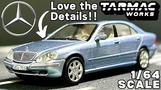 Unboxing 2024 Tarmac Works MercedesBenz SClass W220  Colour Horizon Blue Metallic  Review [upl. by Kaila]