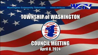 Township Council Meeting 040824 [upl. by Ymerrej]