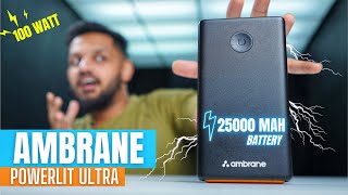 Most Powerful ”POWERBANK” in INDIA Ambrane Powerlit ultra⚡️ [upl. by Enomar]