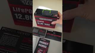 LiFeP04 CYCLENBATT 12 8v 18AH Battery QUICK REVIEW [upl. by Augustine]