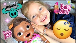 BABY ALIVE gets a SURPRISE from MOOSE TOYS The Lilly and Mommy Show The TOYTASTIC Sisters SKIT [upl. by Nylesoy976]