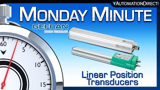 GEFRAN Linear Position Transducers  Monday Minute at AutomationDirect [upl. by Spalla]