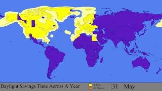 The Progression of Daylight Savings Time Every Day [upl. by Lupien]