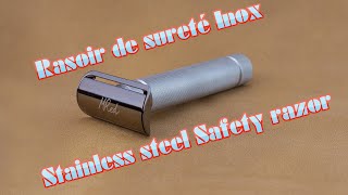 Fabrication dun manche de rasoir en INOX  Making a stainless steel razor handle  MRED [upl. by Davine585]