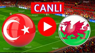 🔴 TÜRKİYE GALLER MAÇI CANLI İZLE  eFootball Türkçe Simülasyon [upl. by Eydie33]