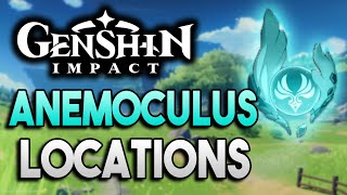 All Anemoculus Locations 【Genshin Impact】 [upl. by Zara604]