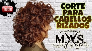 Corte de Pelo para cabello rizado Curly Hair Haircut step by step Hair Tutorial [upl. by Anidam]