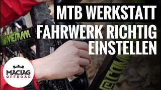 MTB Fahrwerk einstellen  Tutorial  Maciag Offroad Mountainbike Werkstatt [upl. by Tarrance]