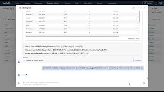 Incorta CoPilot Analyze Salary Data by State City Gender [upl. by Hgielak]