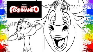 Colorir Touro Ferdinando Desenho Filme Ferdinand 2018 Cartoon para Crianças Filmes infantis familia [upl. by Forta]