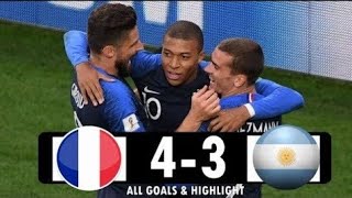 France vs Argentina 43 ALL GOAL amp HIGHLIGHT WORLD CUP 30062018  Kylian Mbappé GOALL [upl. by Ah376]