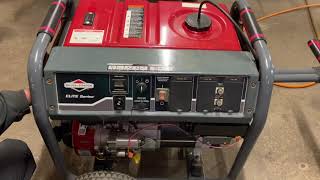 How to start 10000 watt Generator Briggs and Stratton Elite series [upl. by Buckler]