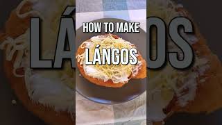 How To Make Lángos  Best Hungarian Street Food  Recipe Shorts [upl. by Chrissie]