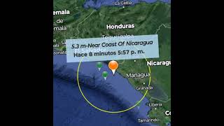 Fuerte sismo en nicaragua terremoto temblor guatemala elsalvador honduras [upl. by Adamo]