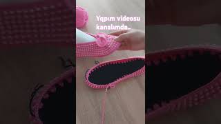 Keçe taban incili babet keşfet tigisi crochetpatterns [upl. by Yesdnyl]