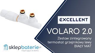 Volaro 20 Termostat grzejnikowy lewy Biały mat EXCELLENT GREXVO250LWH  SklepBateriepl [upl. by Virgie]