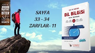 LİMİT YAYINLARI  LİMİT KRONOMETRE DİL BİLGİSİ SB  ZARFLAR 11 [upl. by Diamond]