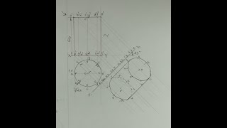 Auxiliary view  4  Engineering drawing  TDA similar to 2019 Q3b only angle is different [upl. by Buseck851]