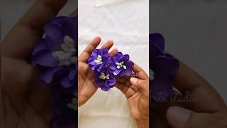 Foam flower hairband shorts diy trendingytshort bowmaking [upl. by Adnilrev]