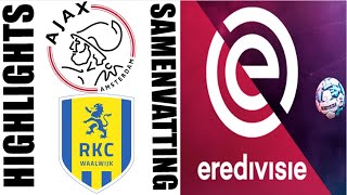 RKC Waalwijk vs AFC Ajax 02 Samenvatting  Highlights  Eredivisie 20242025 [upl. by Winwaloe]