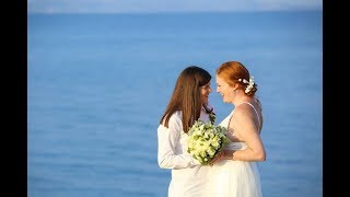 AMAZING LESBIAN WEDDING IN HALKIDIKI  GREECE [upl. by Miguelita]