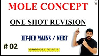 MOLE CONCEPT ONE SHOT  MOLE CONCEPT QUICK REVISION  IIT JEE  NEET [upl. by Eilegna]