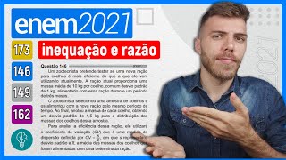 🛑146 Enem 2021  INEQUAÇÃO E RAZÃO  Um zootecnista pretende testar se uma nova ração para coelhos [upl. by Amles]