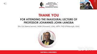 Inaugural Lecture presented by Professor Johannes JohnLangba [upl. by Arty]