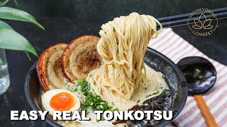 the BEST Tonkotsu Ramen Recipe How to Rich and Creamy Borth [upl. by Ferris]