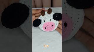 Crochet Coaster Idea Coasters Crochet Animals Cute CrochetIdeas [upl. by Ojadnama]