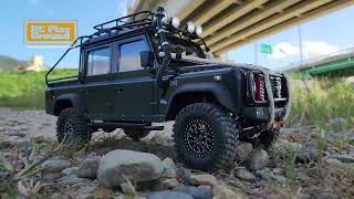 Boom Racing BRX02 LandRover Defender D110 Pickup OffRoad ASMR [upl. by Akkire]