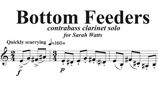 Bottom Feeders contrabass clarinet solo by David Bennett Thomas [upl. by Airot]