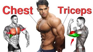 Chest and Tricep Workout at Gym  Powerful Exercises  Fitness Boost triceps chestworkout [upl. by Kreager197]