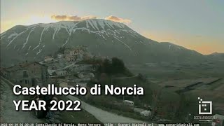 Timelapse Castelluccio di Norcia  YEAR 2022 [upl. by Bortman]