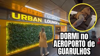 Onde dormir no AEROPORTO DE GUARULHOS  URBAN LOUNGE [upl. by Brenden]