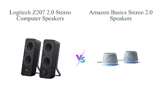 Logitech Z207 vs Amazon Basics Stereo Speakers 😎 Which is Better [upl. by Netniuq]