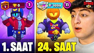 24 SAAT BOYUNCA STU OYNADIM EN YÜKSEK KUPAYA ULAŞTIK  BRAWL Stars [upl. by Retsevel585]