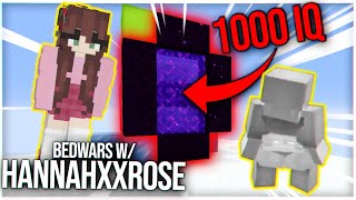 INSANE BEDWARS TRAPPING ft hannahxxrose [upl. by Latsyk]