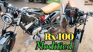 Rx100 Modified Into Cafe Recer Pal Auto TechRanjit Pal [upl. by Lletnahs]